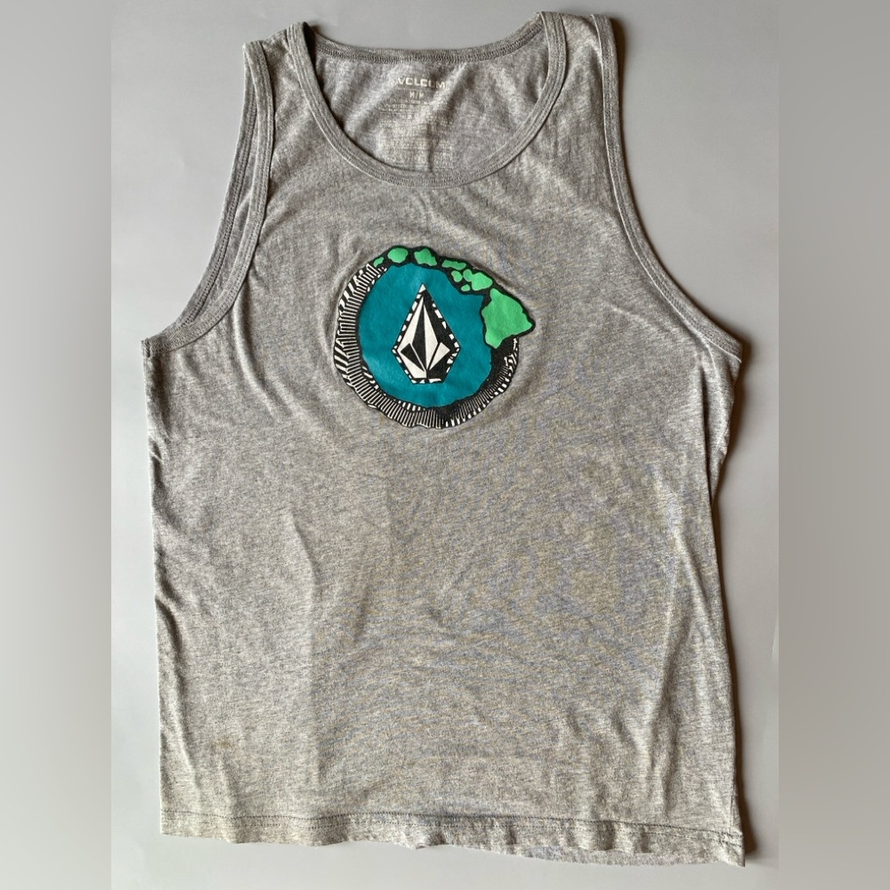 Men’s Volcom Heather gray tank top Hawaii medium